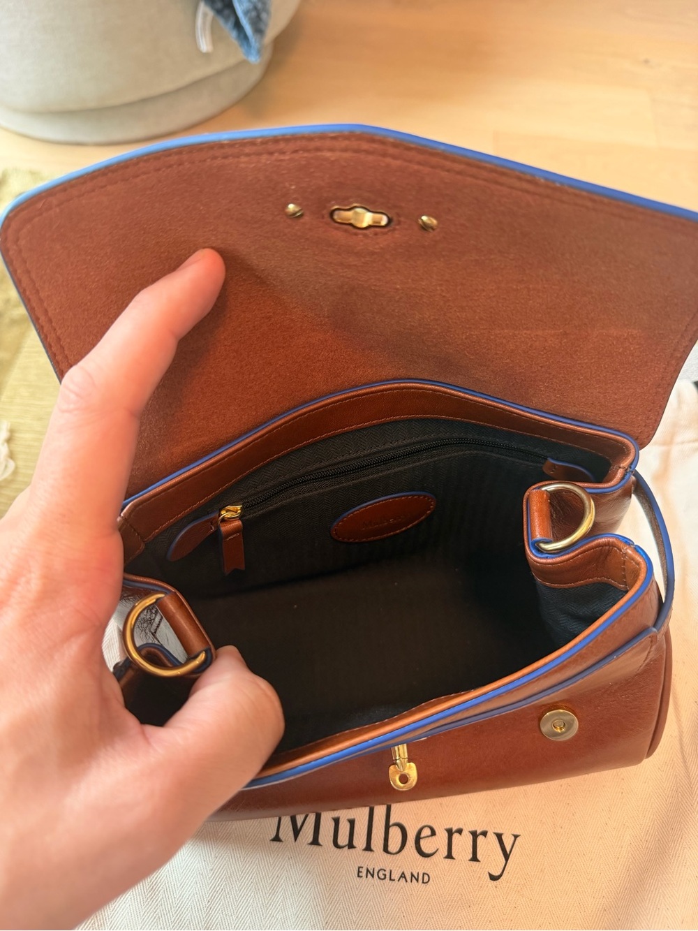 Mulberry Mini Alexa Oak and Blue - Picture 6 of 8